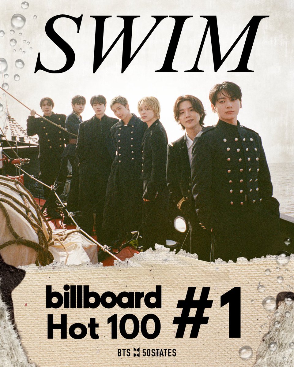 BTS Rules Billboard Hot 100 Again! New Album Title Track 'Swim' Debuts at No. 1
